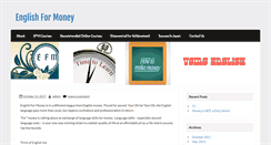 Desktop Screenshot of englishformoney.com